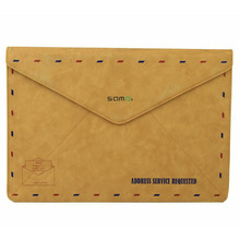 New 15 Inch Vintage Envelope Style Leather Case For ipad Tablet Accessories Protector Cover Sleeve Bag