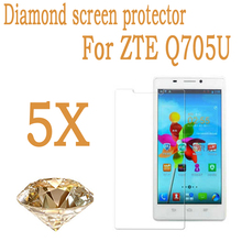 5.7” ZTE Mobile Phone Diamond Protective Film ZTE Q705U Screen Protector Guard Cover Film For ZTE Q705U 5PCS/Wholesales