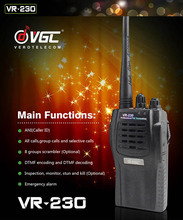 Walkie Talkie Two Way Radio Black Police Equipment Frequency UHF350 390MHz Protable Radio Communication VGC VR