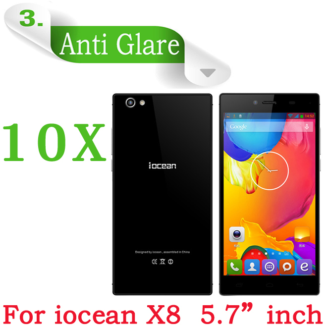 10 pieces lot 5 7 inch iocean X8 iocean X8s Anti glare Matte Screen Protector Protective