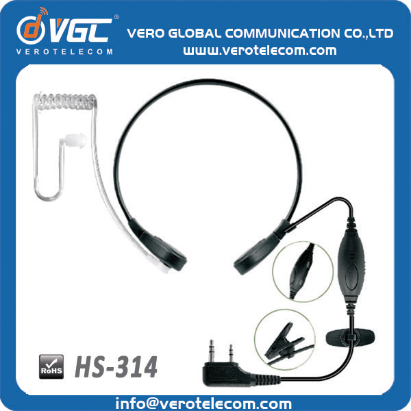 VERO Throat Microphone Headset Portable Two Way Radio earphone Walkie Talkie Accessories use in Ham Radio