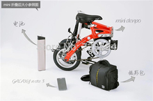 High Quality Foldable High-carbon Steel Electric Bicycle Bike Dynamic Li ion Battery 250W Brushless Motor Outage Brake Free DHL!