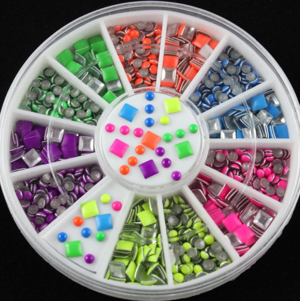 2014 Nail Art Sticker diy tools 3D Slice glitter for nail art decorations acrylic Polymer