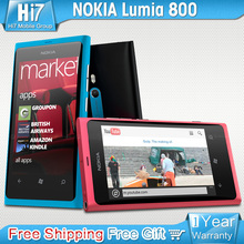 Original Unlocked Nokia Lumia 800 3G Network GSM WIFI GPS 8MP Camera Windows OS 16GB Storage Refurbished Phone Free Shipping