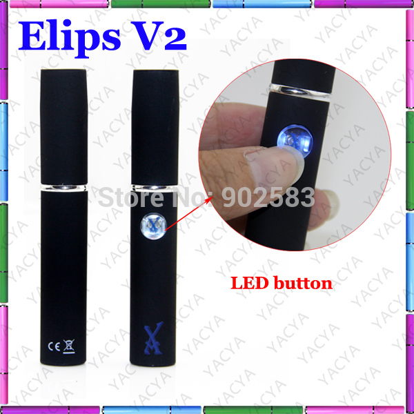 wholesale eLips V2 E cigarette 360mAh Battery huge vapor with Wax Atomizer eLips fat e cigarette