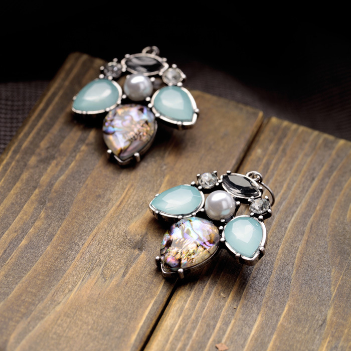 cheap jewelry wholesale honey bee resin beads pearl earrings