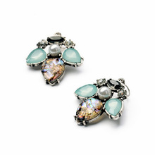 cheap jewelry wholesale honey bee resin beads pearl earrings