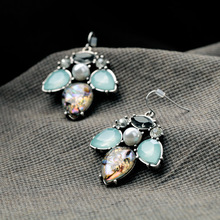 cheap jewelry wholesale honey bee resin beads pearl earrings