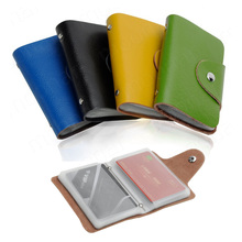 2014 Fashion Genuine Leather Business ID Name Card Holder Organizer Wallet Bank Credit Card Purse Bag Case Pouch XB531