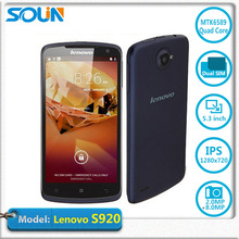 Original Lenovo S920 Quad Core Mobile Phone 5 3 MTK6589 IPS 1280x720px Screen 1GB RAM 4GB