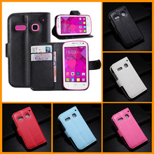 Luxury Wallet case for Alcatel One Touch Pop C3 OT4033 4033A 4033X 4033D 4033E 2 card holders leather cover mobile phone bags