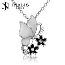 LJ Fashion Jewlery 2014 Three Years Quality Assurance Nice 18K Gold Plated Fashion Butterfly Elegant Necklace