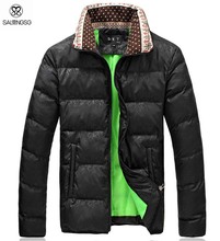 Stand National Style Winter Coat Men Big Size M 5XL Large Men s Parkas Black Navy