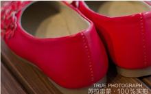 Children shoes girls shoes princess girls fashion single shoes lovely flower kids shoes soft sole leather