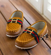 2015 New children shoes boys shoes breathable child casual flat shoes high quality leather kids shoes