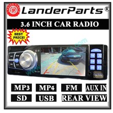 3 6 inch TFT HD screen car radio Support rear camera USB SD aux in stereo