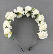 New Arrive Women Flower Boho Floral Headband Garland Party Festival Wedding Bridal Hairband 