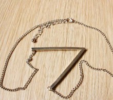 Bling Beauty 2014 new arrival simple jewelry fashion hollow gold silver plated metal arrow pendant necklaces