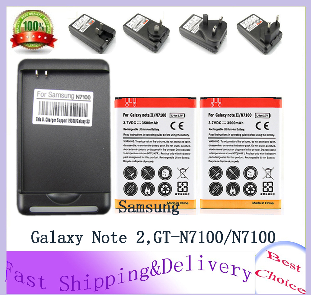 for Samsung Galaxy Note 2 II GT N7100 N7100 Replacement Mobile Cell Phone Extended Battery Back