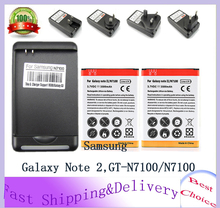 for Samsung Galaxy Note i9220 N7000 5000mAh Replacement Mobile Cell Phone Extended Battery+ Back Case+Wall charger High Capacity