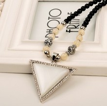 12 Style New Tibetan Silver Pendant Necklace Choker Charm Black beads Cord Factory Price Handmade Jewlery