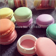 6ps/lot Cute Candy Pastel Color Macaroon Jewelry Box, Macaron Mini Storage Box Kawaii Decoration