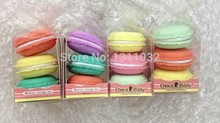 6ps lot Cute Candy Pastel Color Macaroon Jewelry Box Macaron Mini Storage Box Kawaii Decoration