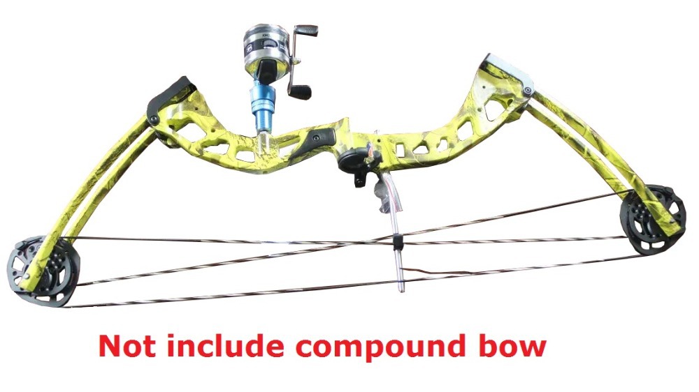 Fish line Wheel Aluminum Anchor Reel Seat Set for Compound bow shooting fish Hunting Fish