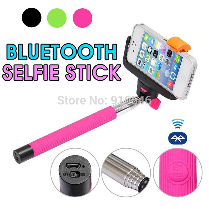 Free DHL Z07 5 Wireless Bluetooth selfie stick Extendable Monopod Tripod With Shutter Release Over ios