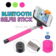 Free DHL Z07-5 Wireless Bluetooth selfie stick Extendable Monopod Tripod With Shutter Release Over ios 4.0 android 3 Smartphone
