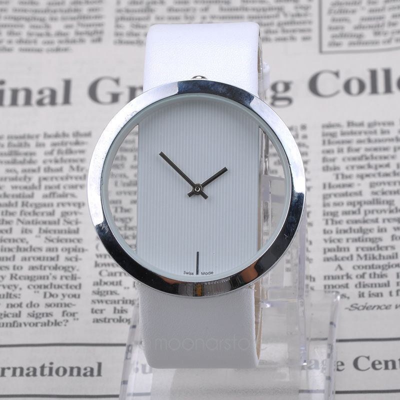 Women s Luxury Jewelry PU Leather Analog Clock Dial Quartz Wrist Watch Simple Quartz Women Wrist