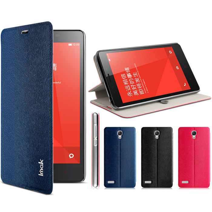 Genuine IMAK Squirrel Leather Case Flip Phone Case Skin Back Cover Case for Xiaomi Miui Hongmi