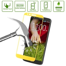Top quality Link Dream Tempered Glass Film Spare Parts Protector for LG G2 Spare Parts(Yellow)