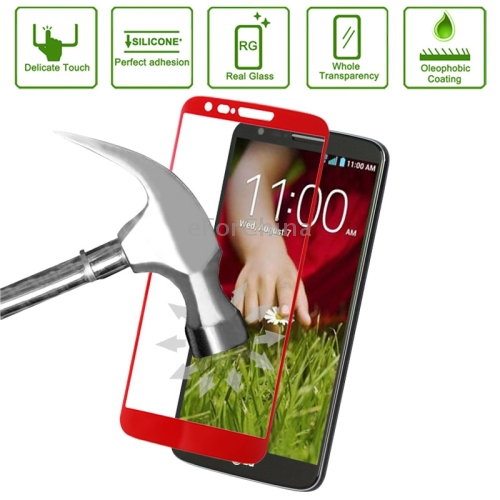 New Arrive Link Dream Tempered Glass Film Spare Parts Protector for LG G2 Spare Parts Red