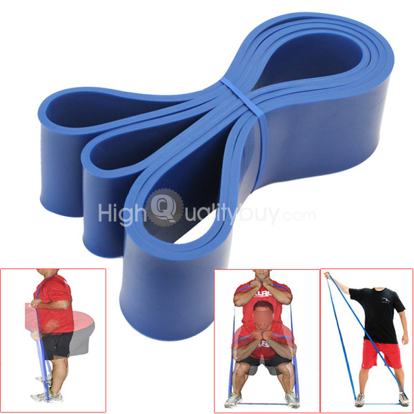 Crossfit Resistance Band Exercise Power Strength Weight Training Fitness Blue