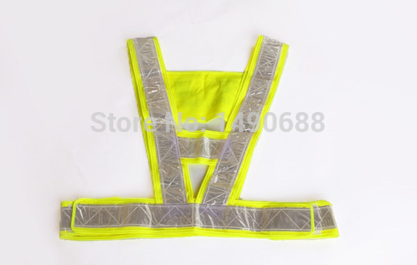 Frete grátis faixa reflexiva veste de visibilidade de segurança segurança nova engrenagem verde tamanho único