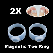 Hot Sale 2 x Slimming Weight Loss Keep Fit Magnetic Toe Ring NVIE