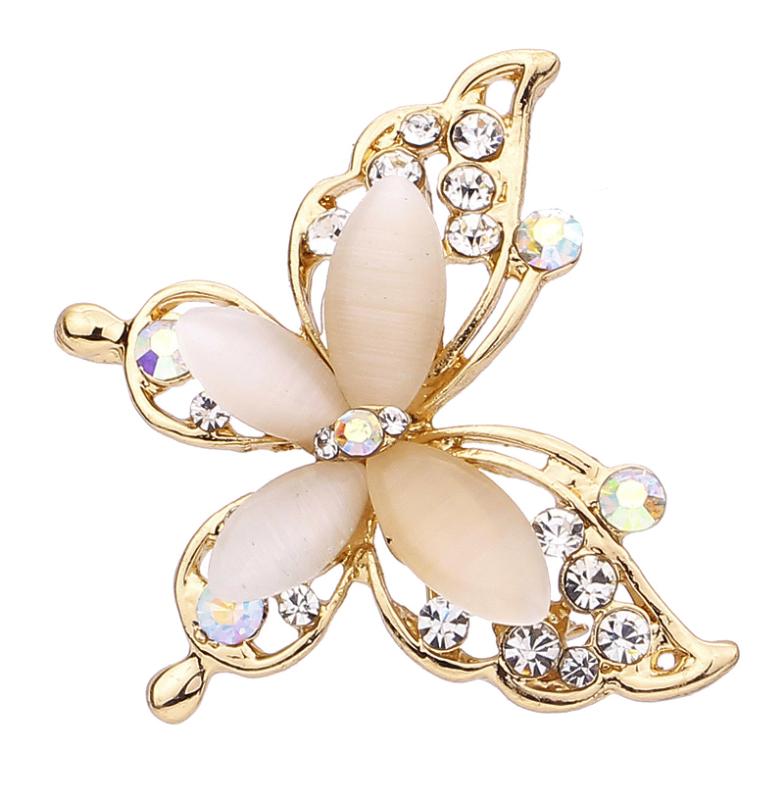Butterfly crystal rhinestone brooch jewelry