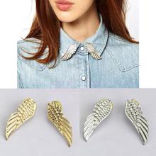 P80   Angel Wing Design Collar Clip Women Fashion Jewelry Christmas Gift Brooch Pin