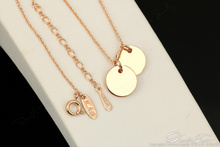 Elegant First Love Party Necklaces Pendants 18K Gold Plated Chain Fashion Jewelry For Women Wholesale Accessories