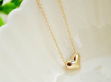 2015 Fashion Women Gold Heart Bib Statement Chain Pendant Necklace Jewelry Snow