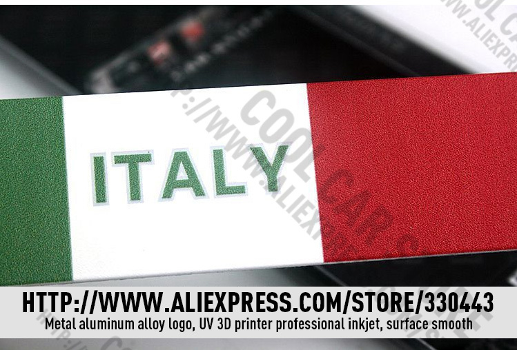 Купить алюминиевые флаг Италии наклейки для fiat iveco lamborghini alfa ...