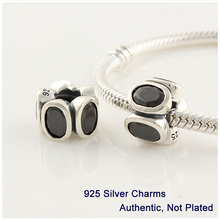 L032 Guaranteed Genuine 925 Silver fashion Threaded Charms Beads fit for European Pandora Bracelets