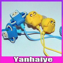 3.5mm  2 Earphone Adventure Time anime Finn And Jack Old Leather Dog Cartoon MP3/MP4 Player Game Mobile Phones Headphones