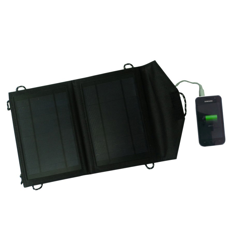 7 5W Electronics Camping Portable Solar panel Charging Bag Foldable Solar Panel Power USB Battery Charger