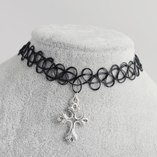 Artilady 15styles tattoo chokers necklace fashion yin yang cross tree of life necklace women jewelry wholesale