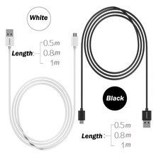 ORICO ADC-05-08-10*3 0.5M/0.8M/1.0M Micro USB 2.0 Data Charging Cable for Smartphones Balck/White in Stock-3PCS/LOT