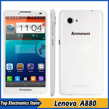 Multi-language 6.0inch Lenovo A880 3G Mobile Phone Android 4.2 RAM 1GB+ROM 8GB MTK6582 1.3GHz Quad Core Dual SIM WCDMA GSM Phone