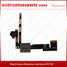 20pcs/lot Headphone Audio Jack Flex Cable with Micro SIM Slot Black Other Consumer Electronics For iPad 2 2nd Gen Free shipping