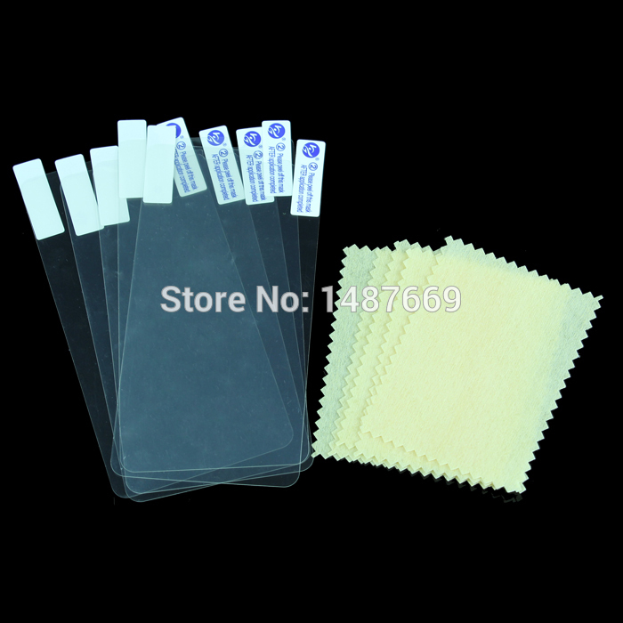 2pcs lot LCD Front Clear Glossy Phone Screen Protector film For nokia lumia 625 with Cleaning